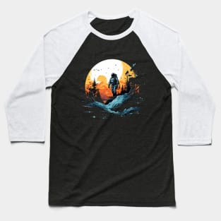 Astronaut Gazing Baseball T-Shirt